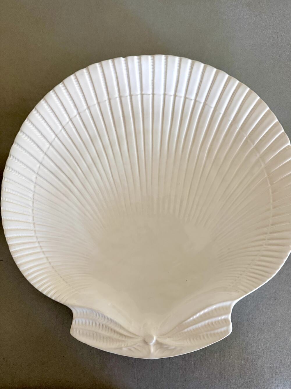 Tiffany & Co. White Scallop-Shaped  11 1/2" Plates - SIX plates